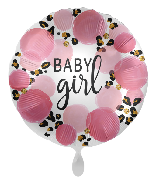 Folienballon - Leopard Design: Babygirl - ø 43cm